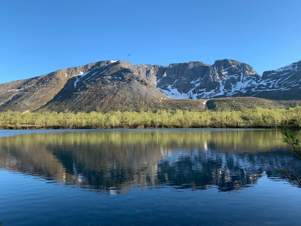 clear mountain lake reflection calm