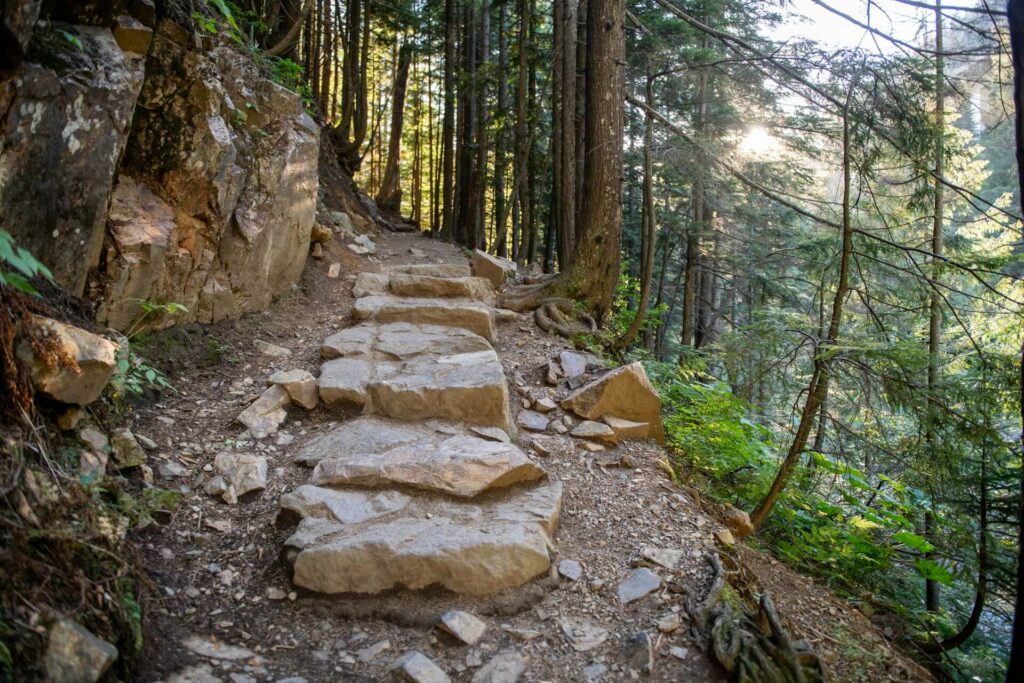 mountain path wellness hiking health