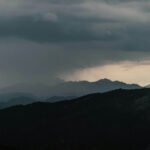 mountain storm weather passing