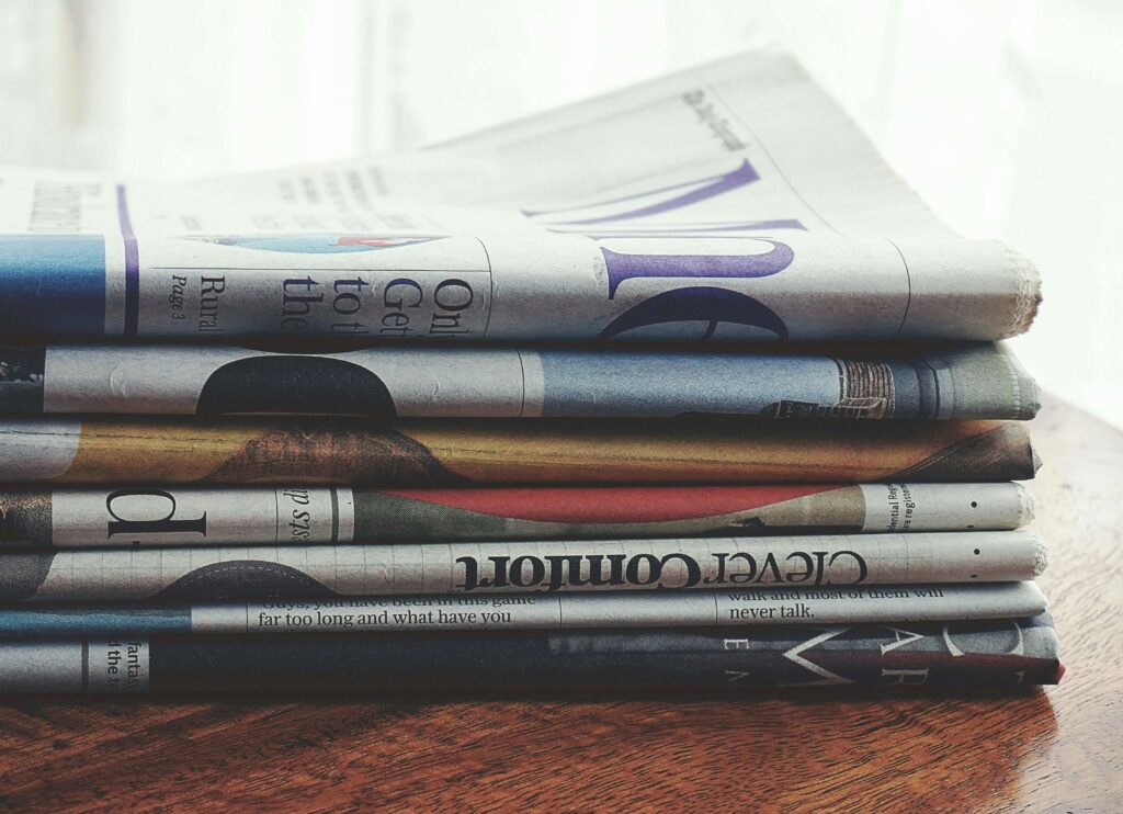 newspaper headlines noise filter