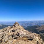 mountain summit clear view confident