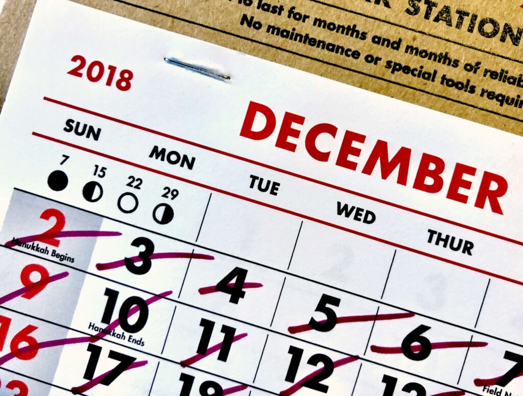 multi-year calendar planning systematic